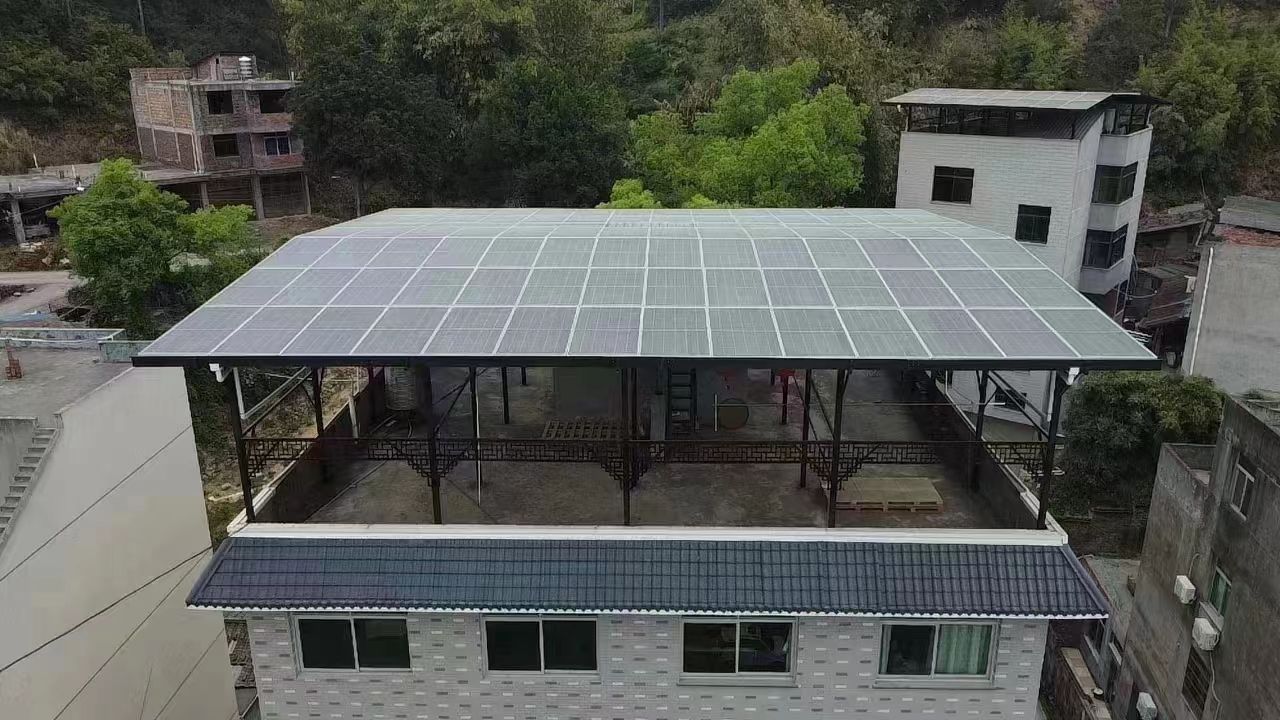 昌邑15kw+10kwh自建别墅家庭光伏储能系统